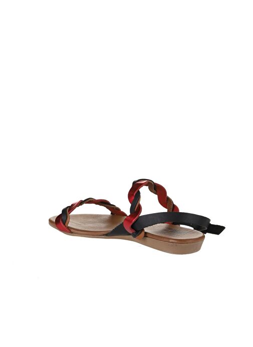 Bueno Shoes Siyah Multi Deri Kadın Sandalet 01wu7472 - Görsel 6