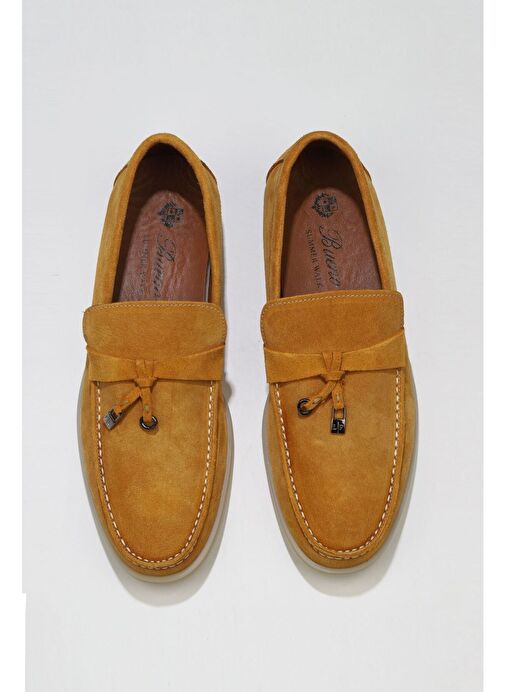 Bueno Shoes Sarı Süet Erkek Loafer 05ms101 - Görsel 2