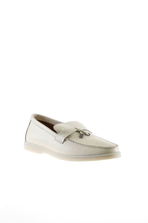 Bueno Shoes Bej Flotter Deri Erkek Loafer 05ms101 - Görsel 4