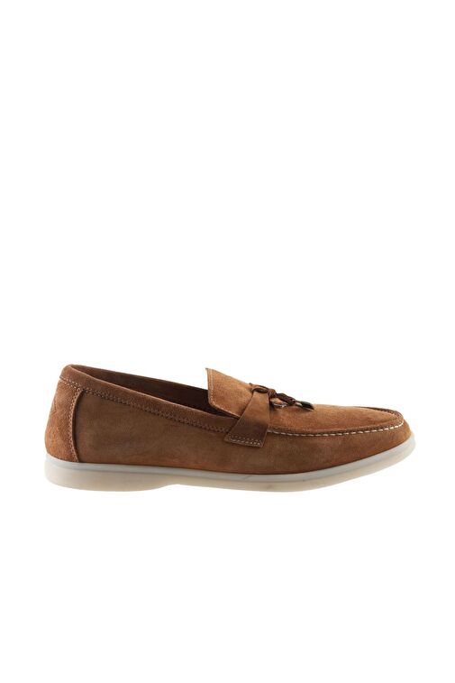 Bueno Shoes Kahverengi Açık Süet Erkek Loafer 05ms101 - Görsel 3