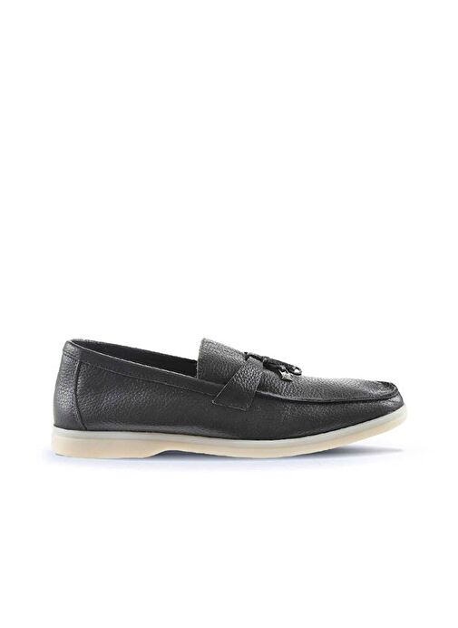 Bueno Shoes Siyah Flotter Deri Erkek Loafer 05ms101 - Görsel 3