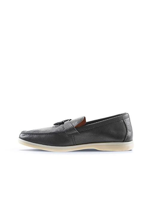 Bueno Shoes Siyah Flotter Deri Erkek Loafer 05ms101 - Görsel 5