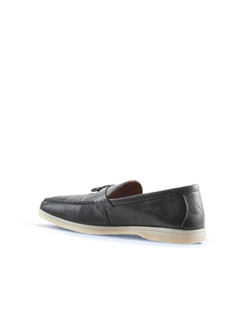 Bueno Shoes Siyah Flotter Deri Erkek Loafer 05ms101 - Görsel 6
