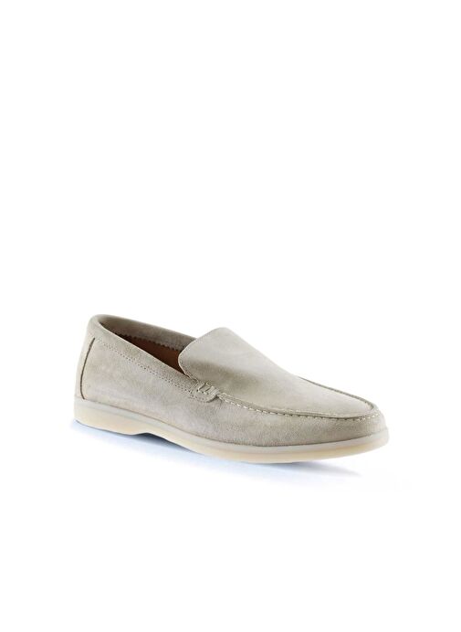 Bueno Shoes Bej Flotter Deri Erkek Loafer 05ms102 - Görsel 4