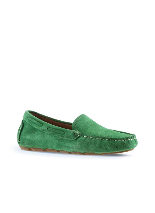 Bueno Shoes Yeşil Süet Kadın Loafer 05ws230 - Görsel 4