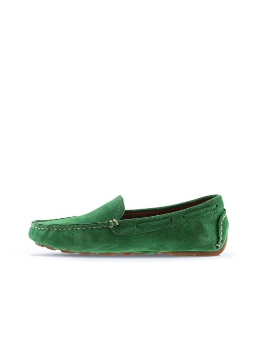 Bueno Shoes Yeşil Süet Kadın Loafer 05ws230 - Görsel 5