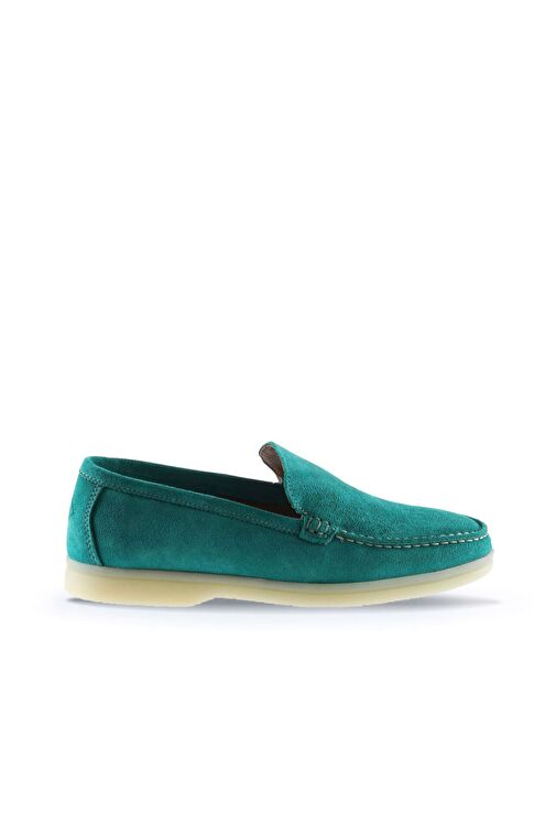 Bueno Shoes Yeşil Süet Kadın Loafer 05ws102 - Görsel 3