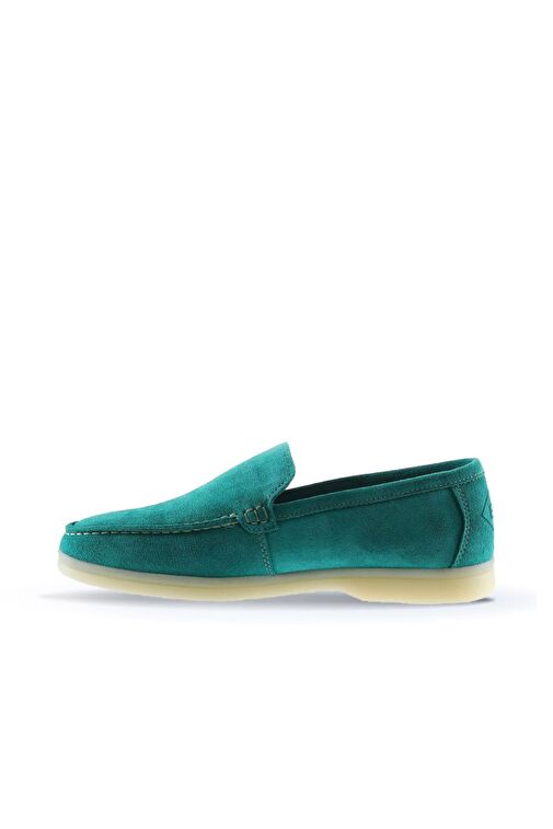 Bueno Shoes Yeşil Süet Kadın Loafer 05ws102 - Görsel 5