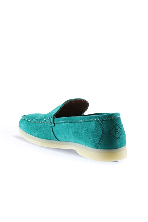 Bueno Shoes Yeşil Süet Kadın Loafer 05ws102 - Görsel 6