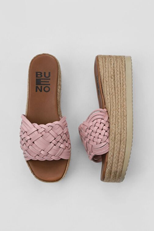 Bueno Shoes Pudra Deri Kadın Espadril Terlik 01wu6118 - Görsel 2