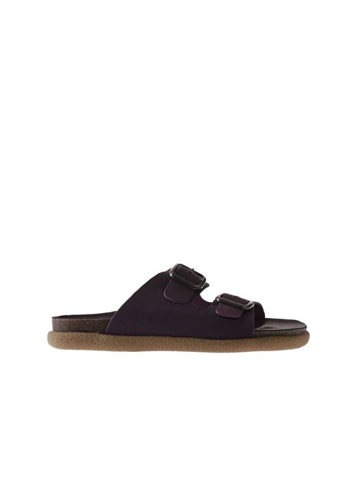 Bueno Shoes Mor Nubuk Kadın Düz Terlik 01ws11001 - Görsel 3