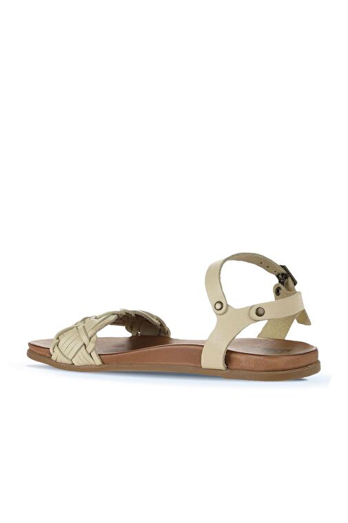 Bueno Shoes Sarı Deri Kadın Sandalet 01wu4262 - Görsel 6