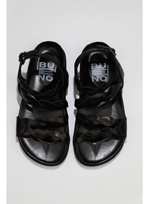 Bueno Shoes Siyah Parlak Deri Kadın Sandalet 01wu4703 - Görsel 2
