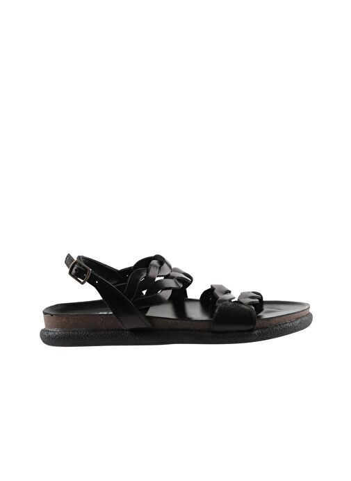 Bueno Shoes Siyah Parlak Deri Kadın Sandalet 01wu4703 - Görsel 3