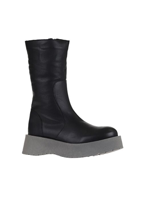 Bueno Shoes Siyah Deri Kadın Dolgu Topuklu Bot 01wv1302 - Görsel 3
