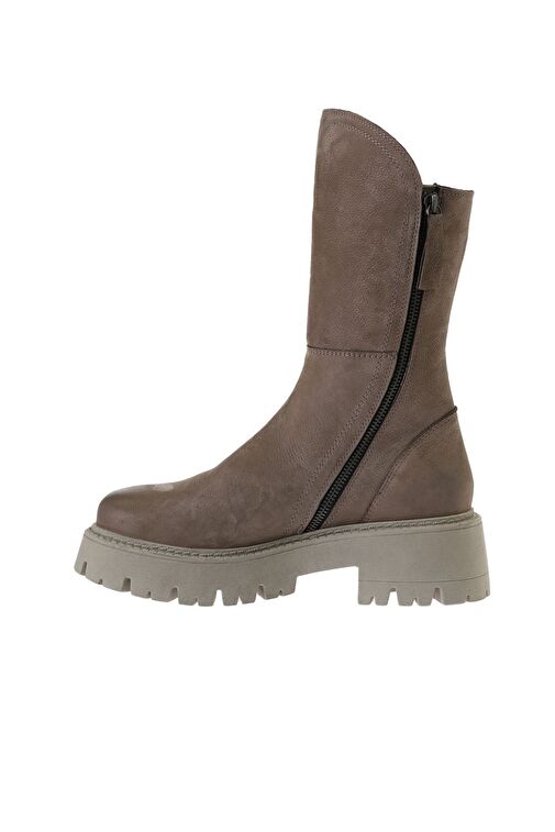 Bueno Shoes Vizon Nubuk Kadın Düz Bot 01wv3105 - Görsel 4