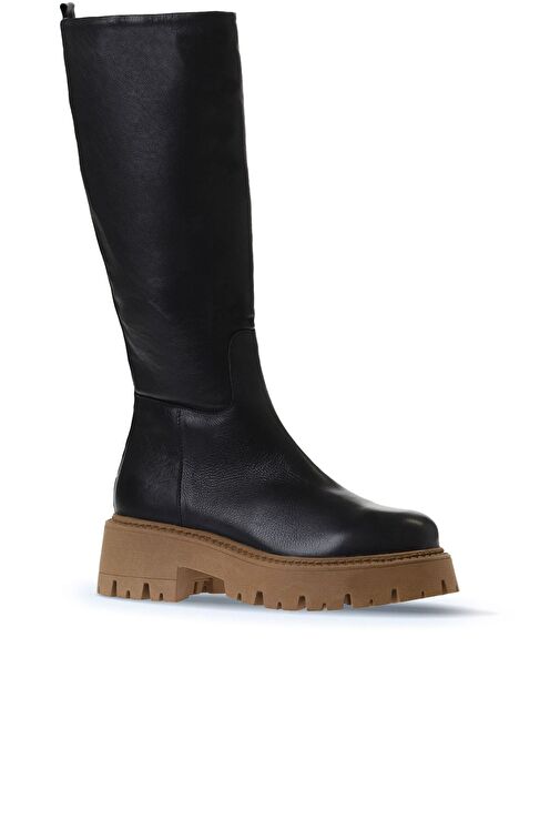 Bueno Shoes Siyah Deri Kadın Çizme 01wv3109 - Görsel 4