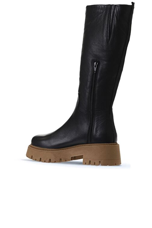 Bueno Shoes Siyah Deri Kadın Çizme 01wv3109 - Görsel 5
