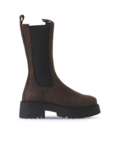 Bueno Shoes Kahverengi Koyu Nubuk Kadın Dolgu Topuklu Bot 01wv3115 - Görsel 2