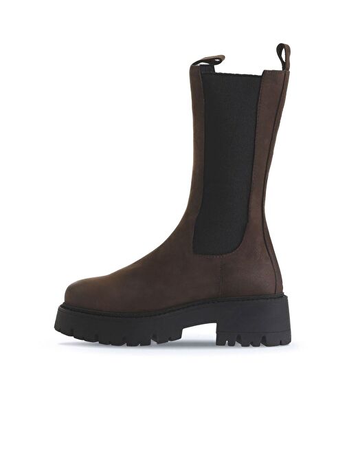 Bueno Shoes Kahverengi Koyu Nubuk Kadın Dolgu Topuklu Bot 01wv3115 - Görsel 4