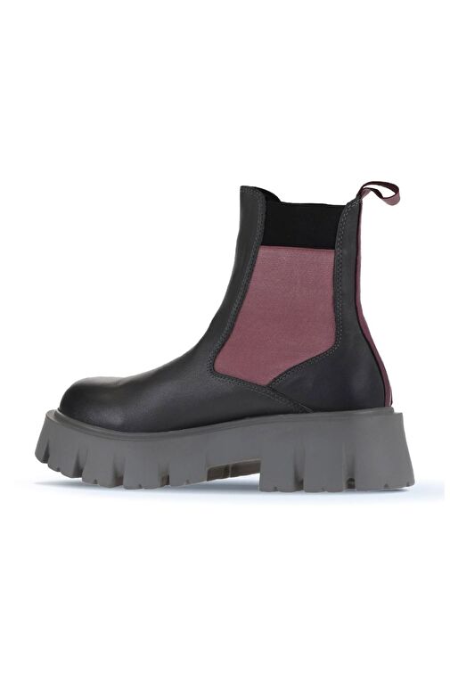 Bueno Shoes Gri Multi Deri Kadın Düz Bot 01wv4613 - Görsel 6