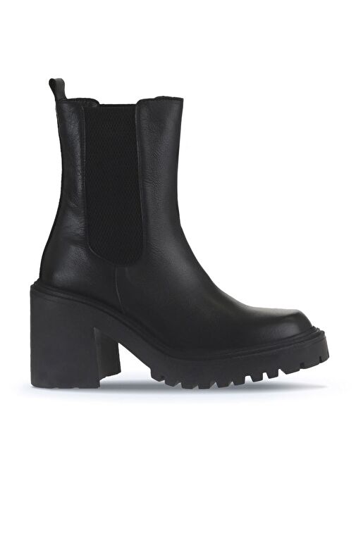 Bueno Shoes Siyah Deri Kadın Topuklu Bot 01wv5400 - Görsel 2