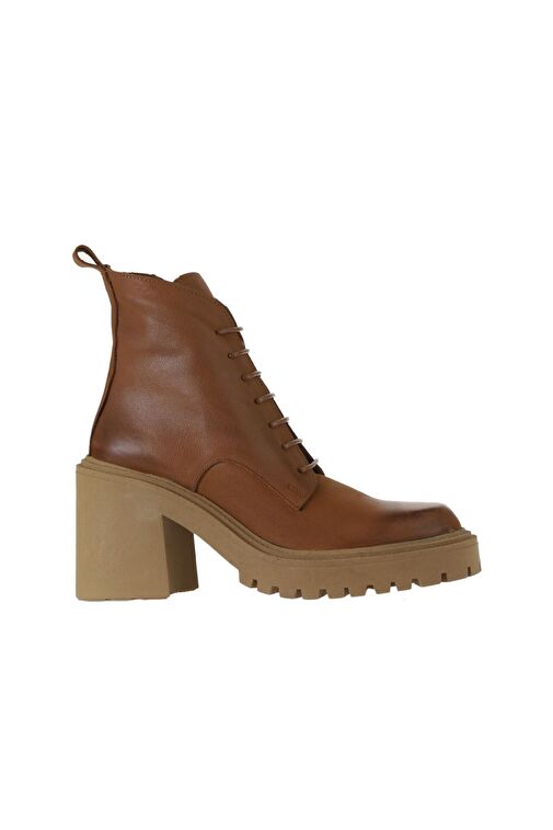 Bueno Shoes Taba Deri Kadın Topuklu Bot 01wv5401 - Görsel 2