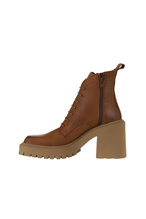 Bueno Shoes Taba Deri Kadın Topuklu Bot 01wv5401 - Görsel 4
