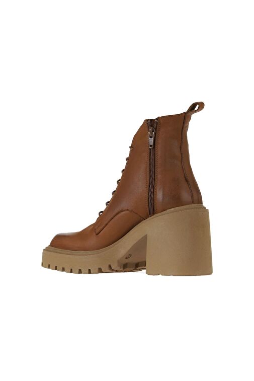 Bueno Shoes Taba Deri Kadın Topuklu Bot 01wv5401 - Görsel 5