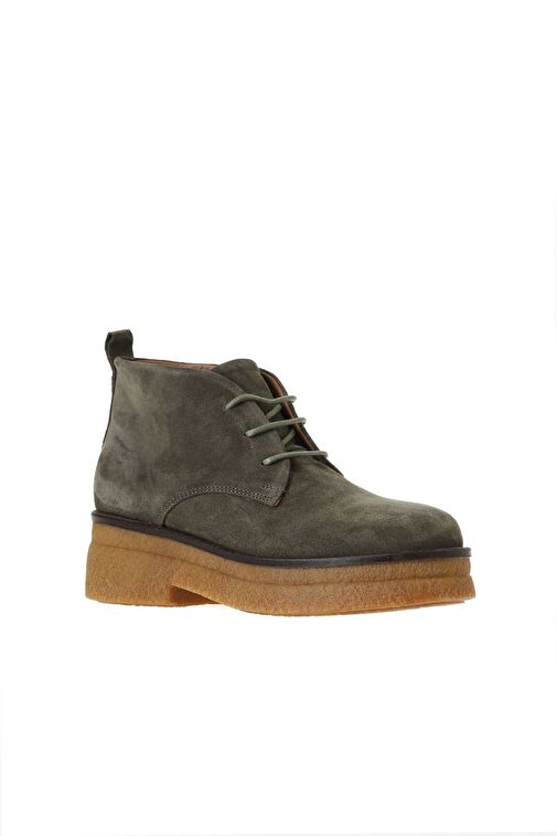 Bueno Shoes Haki Süet Kadın Düz Bot 01wv0200 - Görsel 4