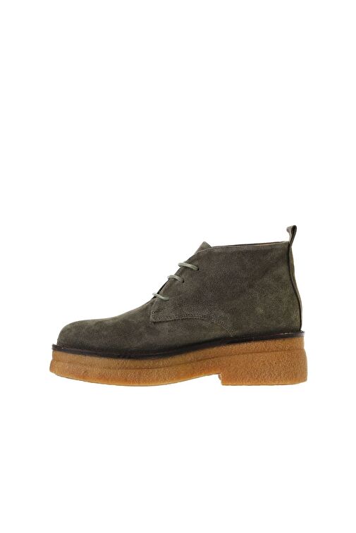 Bueno Shoes Haki Süet Kadın Düz Bot 01wv0200 - Görsel 5