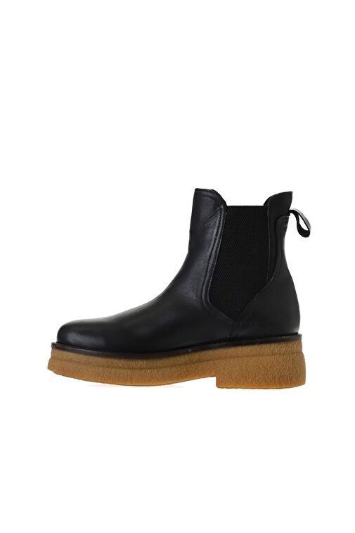 Bueno Shoes Siyah Deri Kadın Düz Bot 01wv0214 - Görsel 4