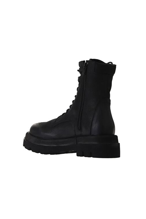 Bueno Shoes Siyah Nubuk Kadın Dolgu Topuklu Bot 01wv1000 - Görsel 6