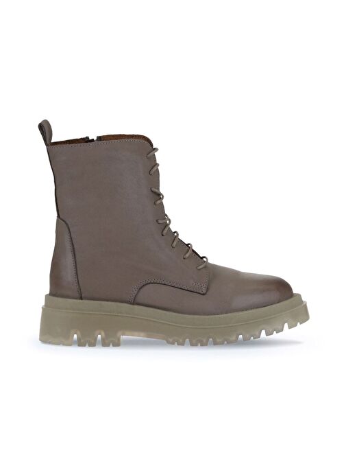 Bueno Shoes Vizon Açık Deri Kadın Düz Bot 01wv1500 - Görsel 2