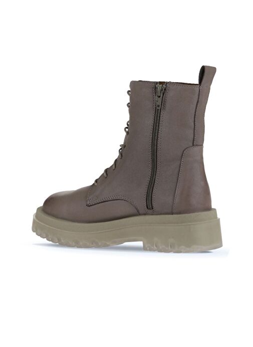 Bueno Shoes Vizon Açık Deri Kadın Düz Bot 01wv1500 - Görsel 5