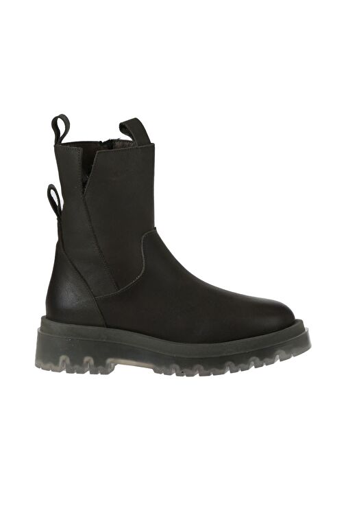 Bueno Shoes Haki Deri Kadın Düz Bot 01wv1501 - Görsel 2