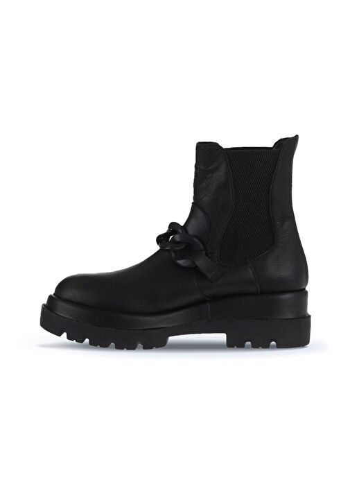 Bueno Shoes Siyah Deri Kadın Topuklu Bot 01wv2910 - Görsel 5