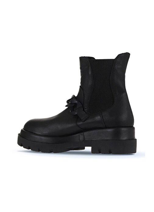 Bueno Shoes Siyah Deri Kadın Topuklu Bot 01wv2910 - Görsel 6