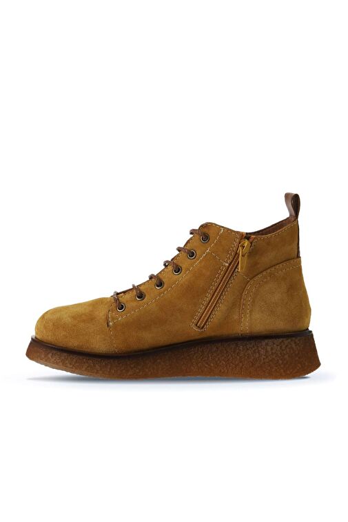 Bueno Shoes Sarı Süet Kadın Düz Bot 01wv5204 - Görsel 5