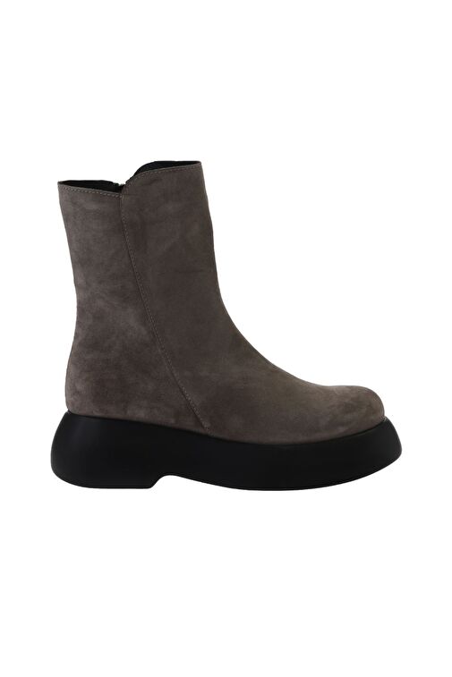 Bueno Shoes Vizon Süet Kadın Dolgu Topuklu Bot 01wv5305 - Görsel 2