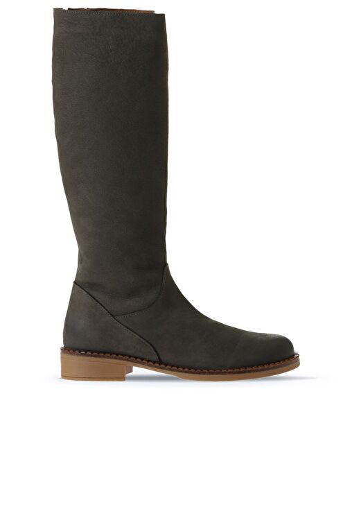 Bueno Shoes Haki Koyu Nubuk Kadın Çizme 01wv6000 - Görsel 2