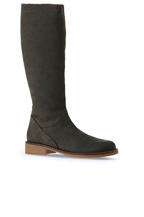 Bueno Shoes Haki Koyu Nubuk Kadın Çizme 01wv6000 - Görsel 3