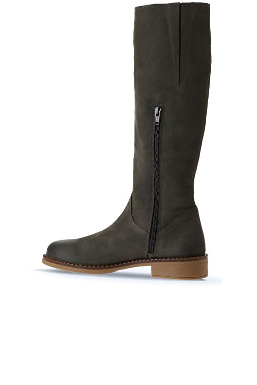 Bueno Shoes Haki Koyu Nubuk Kadın Çizme 01wv6000 - Görsel 5