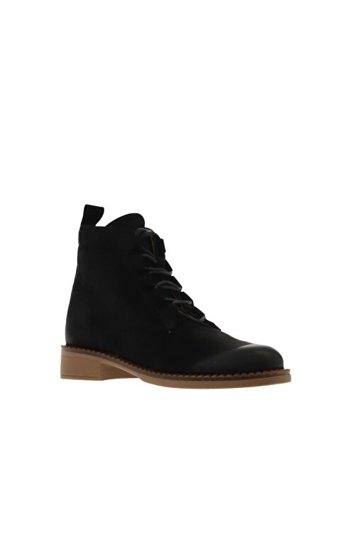 Bueno Shoes Siyah Nubuk Kadın Düz Bot 01wv6002 - Görsel 3