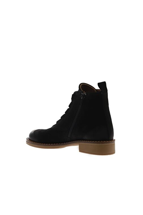Bueno Shoes Siyah Nubuk Kadın Düz Bot 01wv6002 - Görsel 5