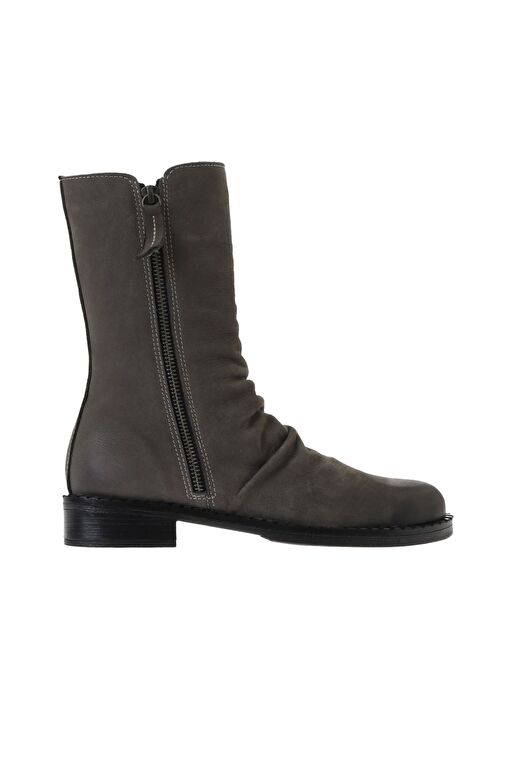 Bueno Shoes Gri Koyu Nubuk Kadın Düz Bot 01wv6009 - Görsel 2