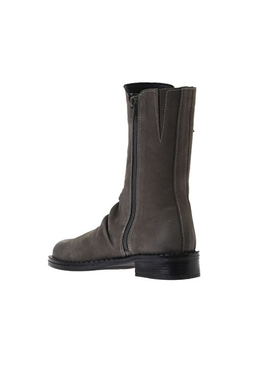 Bueno Shoes Gri Koyu Nubuk Kadın Düz Bot 01wv6009 - Görsel 5