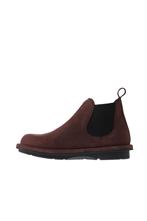 Bueno Shoes Bordo Koyu Nubuk Kadın Düz Bot 01wv7500 - Görsel 5