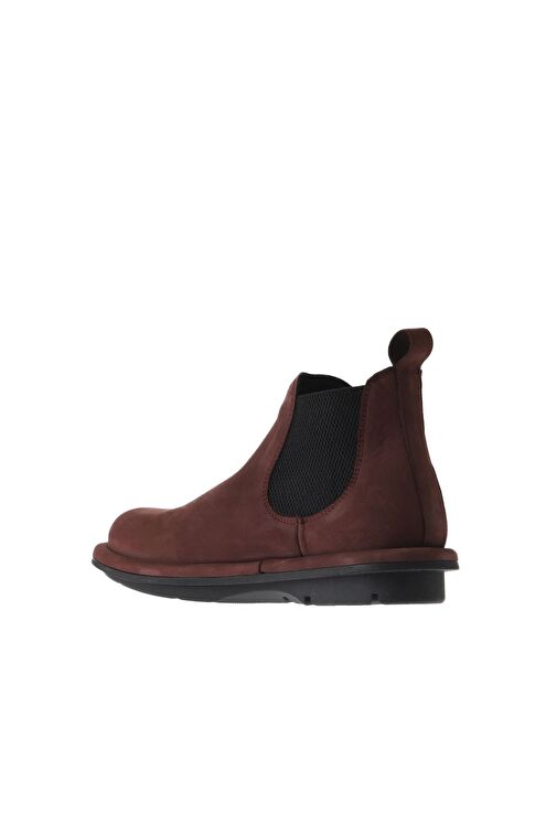 Bueno Shoes Bordo Koyu Nubuk Kadın Düz Bot 01wv7500 - Görsel 6