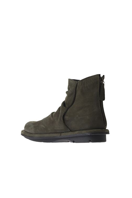 Bueno Shoes Haki Koyu Nubuk Kadın Düz Bot 01wv7503 - Görsel 6